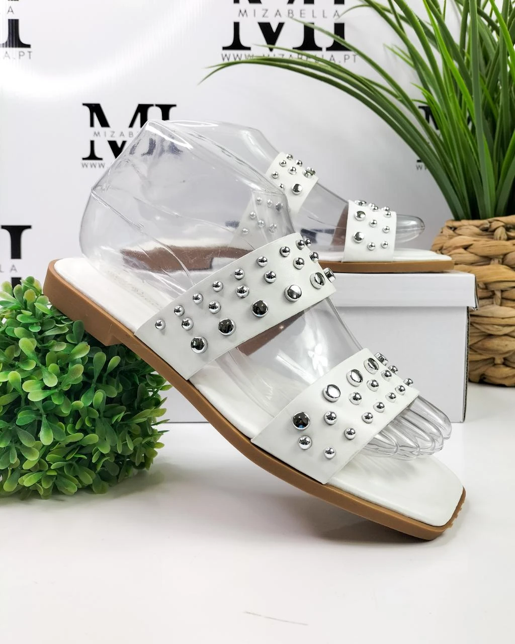 Chinelo / Sandália branca com taxas T.38 – photo 9